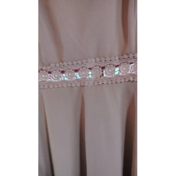 Sweet Rain Pink Sleeveless Fit & Flare Dress Lace Waist, Back Zipper - Womens Sm - Picture 3 of 8